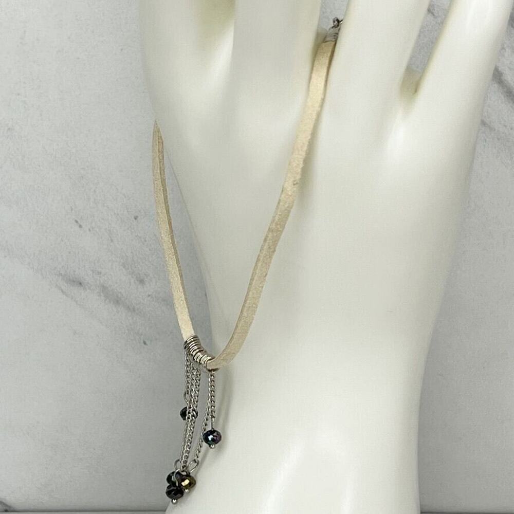 Claire's Iridescent Beaded Anklet Ankle Bracelet